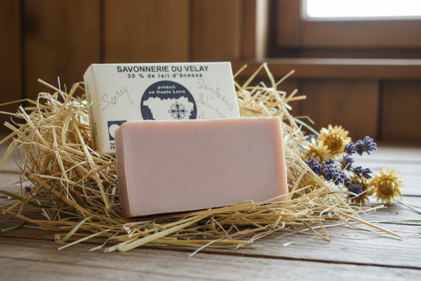 Savon solide au lait d'ânesse "Le Nature"